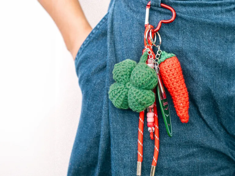 Kit crochet pour débutant - bag charms- lucky pepper
