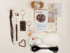 Kit crochet pour débutant - bag charms- coffee time