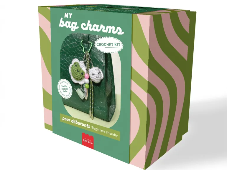 Kit crochet pour débutant - bag charms- matcha club