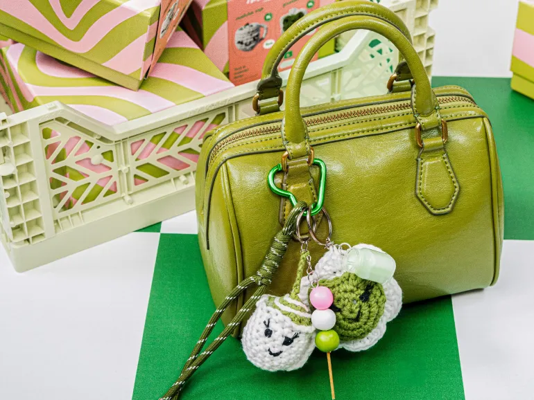 Kit crochet pour débutant - bag charms- matcha club