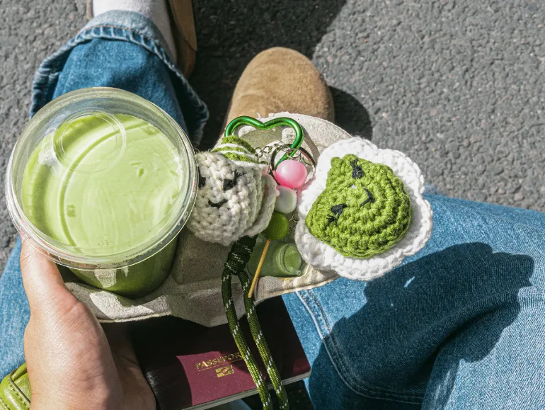 Kit crochet pour débutant - bag charms- matcha club