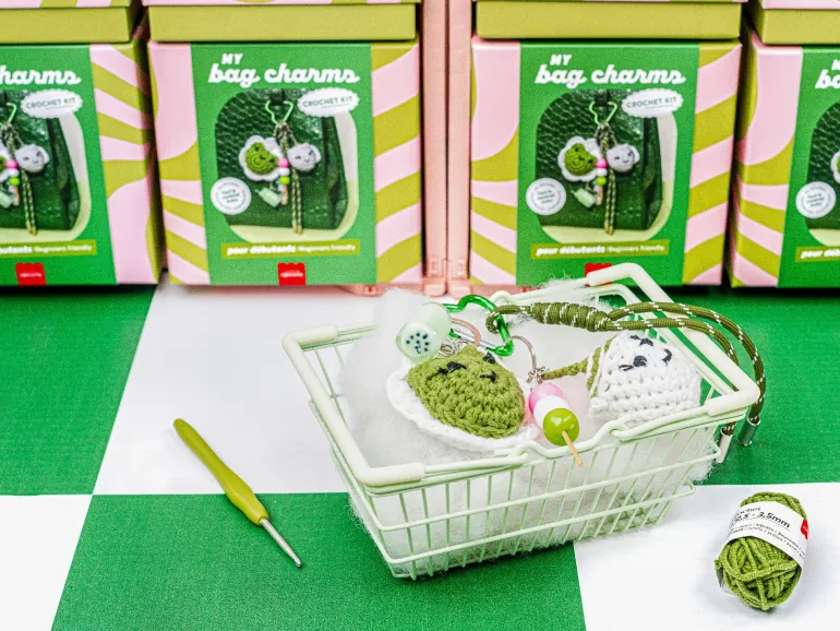 Kit crochet pour débutant - bag charms- matcha club