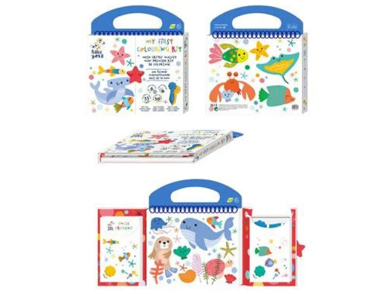 Kit de coloriage Animaux marins - Haku Yoka