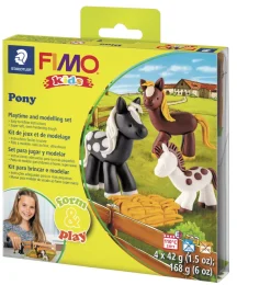 Kit de modelage et jeux - poney