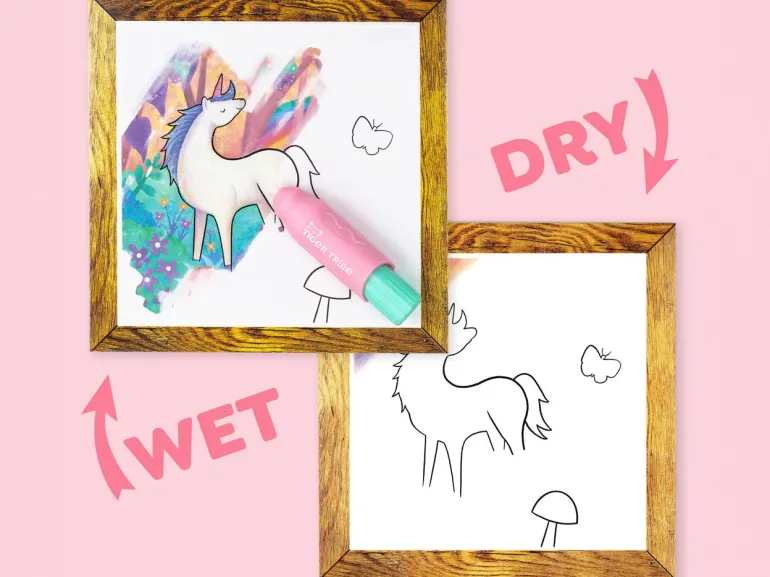Kit de peinture à l'eau magique - Unicorns And Friends