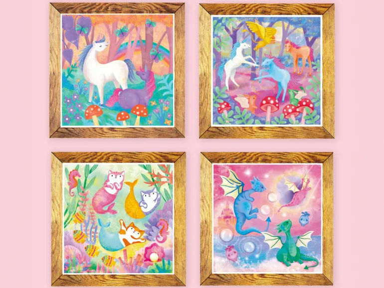 Kit de peinture à l'eau magique - Unicorns And Friends