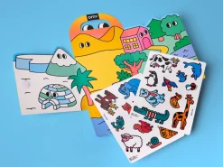 Kit de stickers Montessori - Animals - Omy