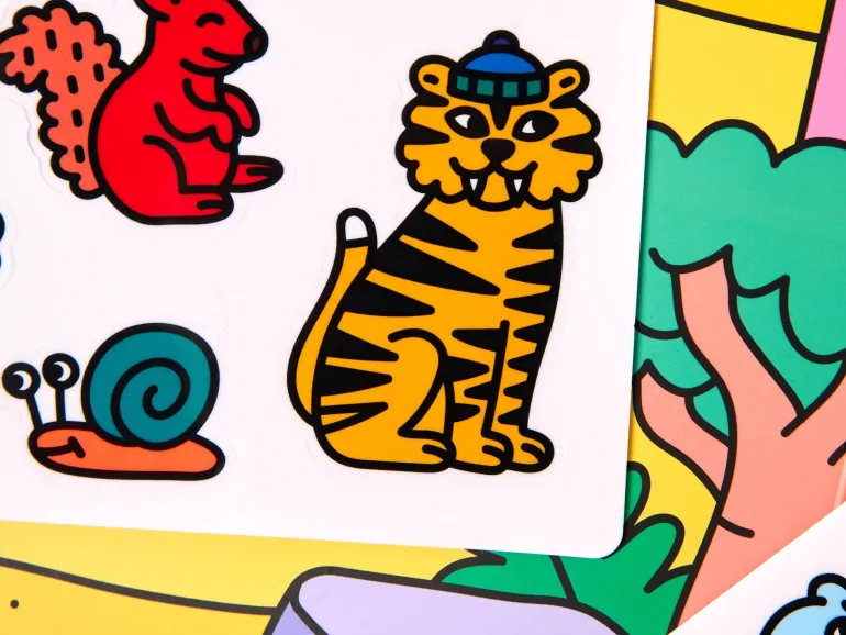 Kit de stickers Montessori - Animals - Omy
