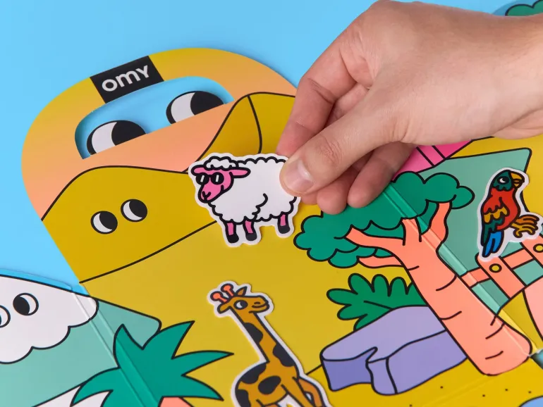 Kit de stickers Montessori - Animals - Omy