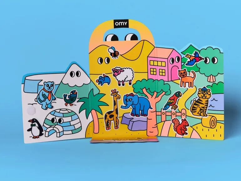 Kit de stickers Montessori - Animals - Omy