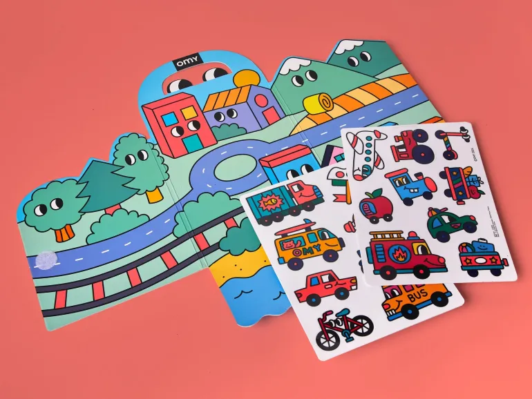 Kit de stickers Montessori - Vroom Vroom - Omy