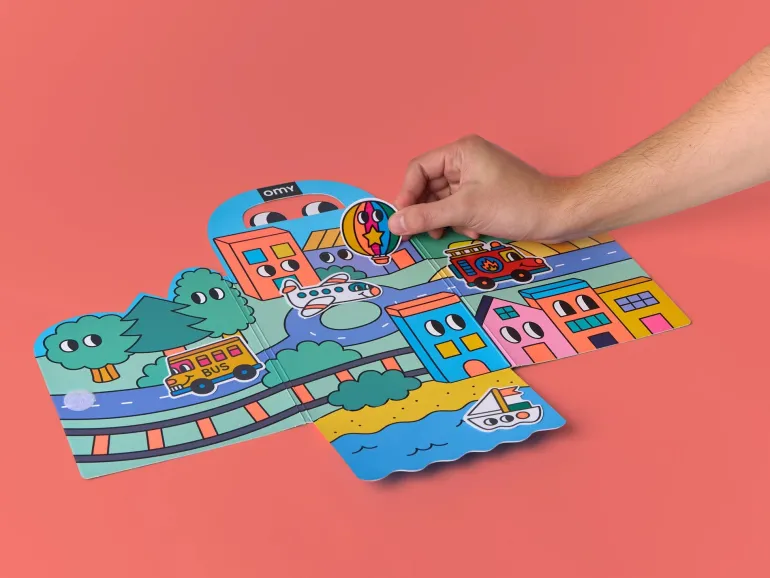 Kit de stickers Montessori - Vroom Vroom - Omy