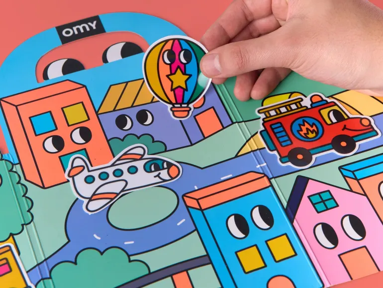 Kit de stickers Montessori - Vroom Vroom - Omy