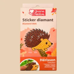 Kit diamant mosaïque sticker hérisson - Graine Créative