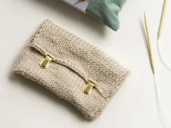 KIT DIY MERCERIE - Ma pochette tricotée