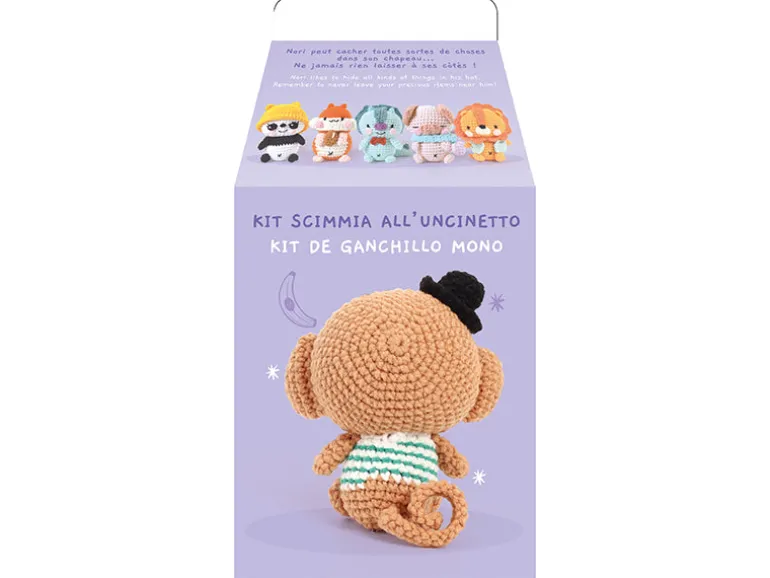 Kit Minigurumi singe Nori - Graine Creative