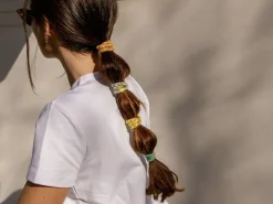 Élastique cheveux Beige Pailleté - Kknekki