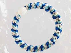 Élastique cheveux Mix Bleu Argenté Pailleté - Kknekki