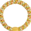 Élastique cheveux Mix jaune & pêche pailleté - Kknekki