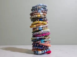 Élastique cheveux Mix Marine Or Pailleté - Kknekki