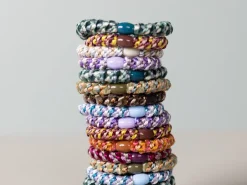 Élastique cheveux Mix Marine Or Pailleté - Kknekki