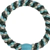 Élastique cheveux Mix turquoise jungle pailleté - Kknekki
