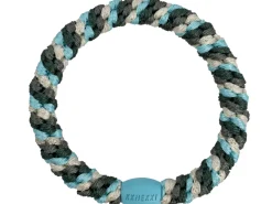 Élastique cheveux Mix turquoise jungle pailleté - Kknekki
