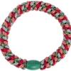 Élastique cheveux Mix Vert Bordeaux Pailleté - Kknekki