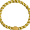Élastique cheveux Slim Rayé jaune clair soleil pailleté - Kknekki