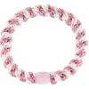 Élastique cheveux Vieux Rose-Blanc Rayé - Kknekki