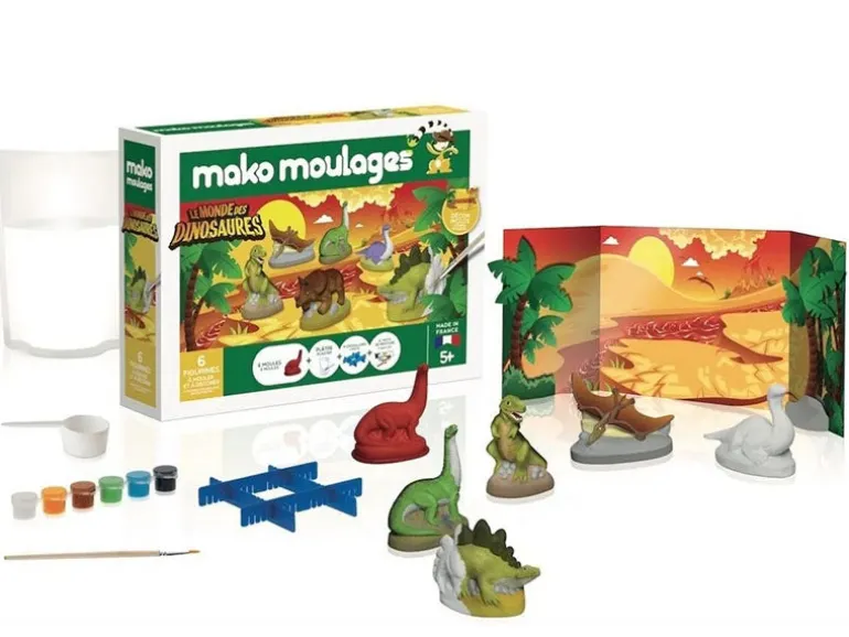 Le Monde des dinosaures 3 Figurines - Mako moulages