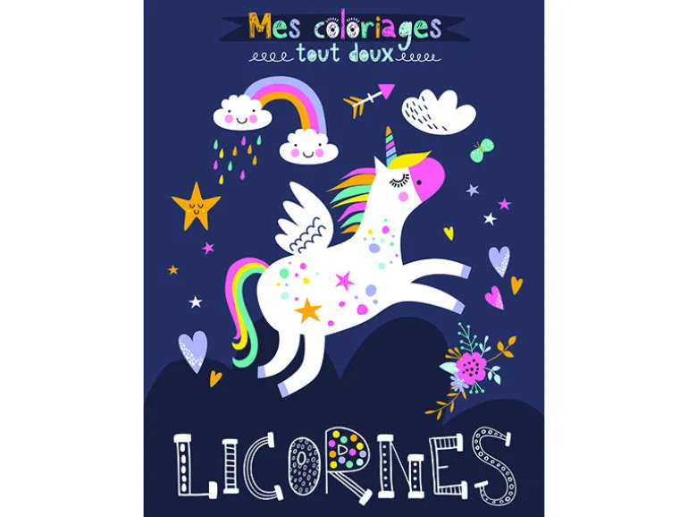Livre - Licornes a colorier - Idees Book Creations