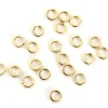 Lot de 20 anneaux 4mm - dorés à l'or fin