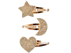 Lot de 3 barrettes Penelope - Étoile, coeur et lune