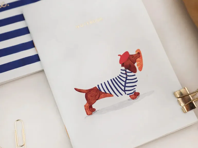 Lot de 2 carnets A6 - Duo Oui Baguette - ATWS