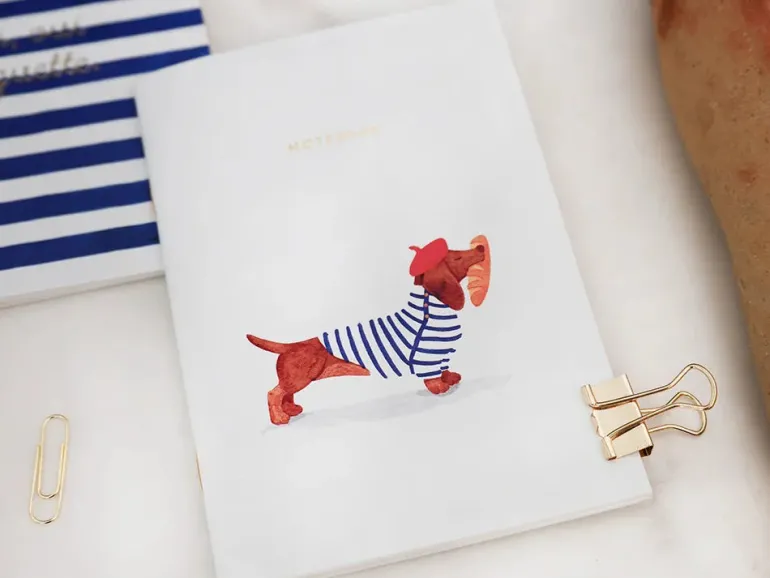 Lot de 2 carnets A6 - Duo Oui Baguette - ATWS