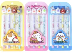 Lot de 4 crayons à cartouche Molang Figure