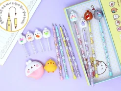 Lot de 4 crayons à cartouche Molang Figure