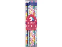 Lot de 12 crayons à papier licornes - unique unicorns