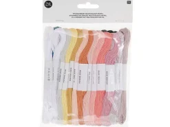 Lot de 24 Fils à broder – Set pastel