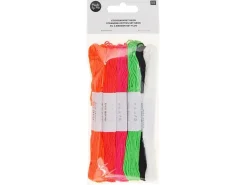 Lot de 10 Fils à broder – Set fluo