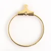 Lot de 2 intercalaires créoles 20mm - doré à l'or fin 18K