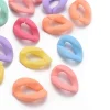 Lot de 50 maillons en acrylique mate - 23 x 16,5 mm - Multicolore