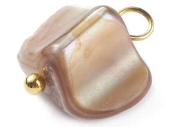 Lot de 5 pendentifs en coquillage nacré - 13 mm