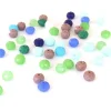 Lot de 50 perles à facettes en verre 8x6 mm - bleu et vert