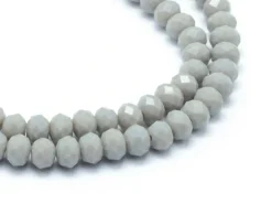 Lot de 50 perles à facettes en verre 8x6 mm - bleu et vert