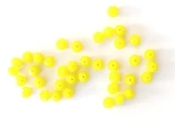Lot de 50 perles à facettes en verre 4x6 mm - jaune