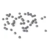Lot de 50 perles à facettes en verre 4x6 mm - gris