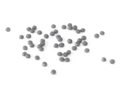Lot de 50 perles à facettes en verre 4x6 mm - gris