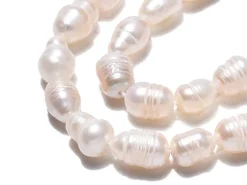 Lot de 20 perles de culture - Forme grain de riz - 6 à 12 mm